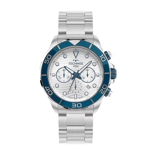 Kit Technos Masculino Acqua Prata JS25BBT/1B Torben Grael