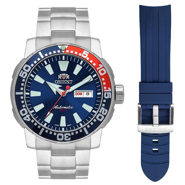 Relógio Orient Automático Poseidon Diver F49SS034 D1SX - Troca Pulseira
