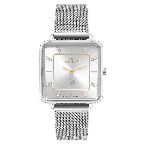 Relógio Technos Feminino Slim GL22AJ/1K