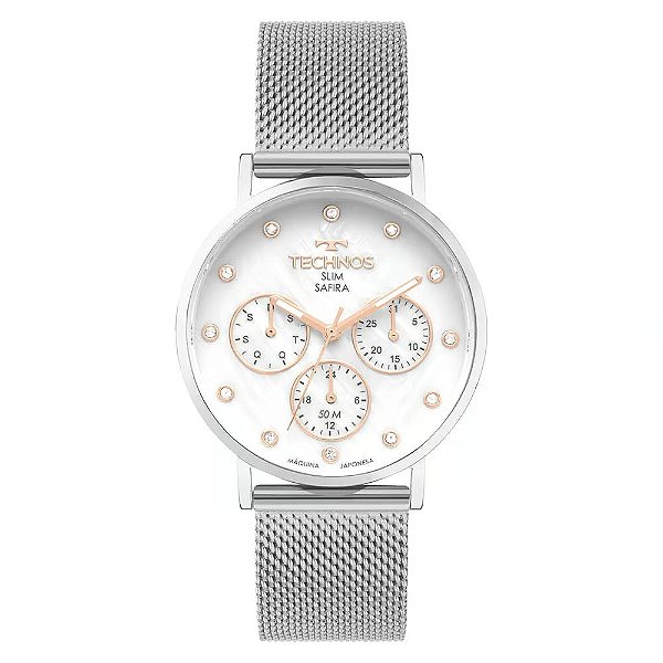 Relógio Technos Feminino Slim 6P29ALZ/1B - Safira