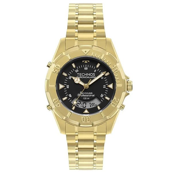Relógio Technos Masculino Skydiver Dourado - WT2050AF/1P