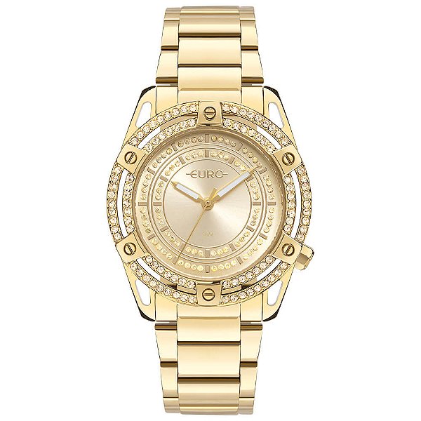 Relógio Euro Feminino Stones Dourado - EU2035YUM/4D