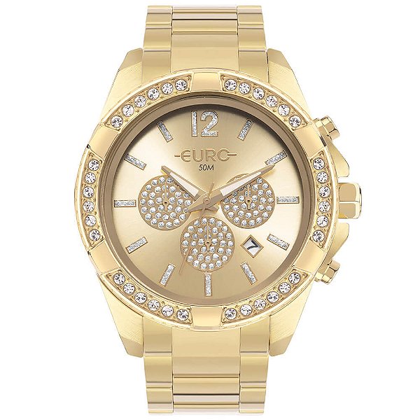 Relógio Euro Feminino Delux Dourado - EUJP25AO/4D