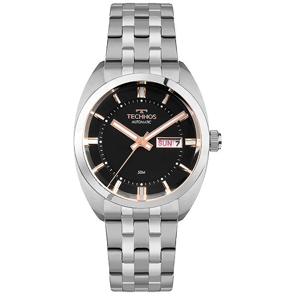 Relógio Technos Masculino Automatico Prata - 8205OS/1P