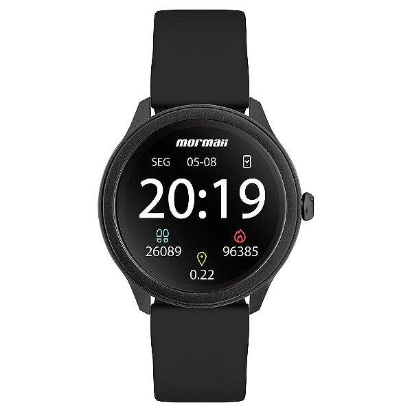 Relógio Smartwatch Mormaii Life MOLIFEURAA/8P - Preto