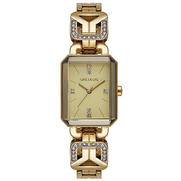 Relógio Feminino Seculus 23736LPSVDB1 Cristais Cravejados