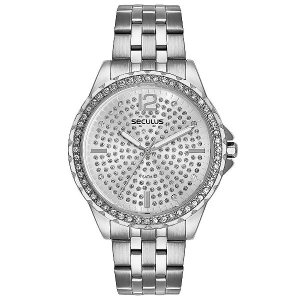 Relógio Feminino Seculus Cristais 44238L0SVNS3