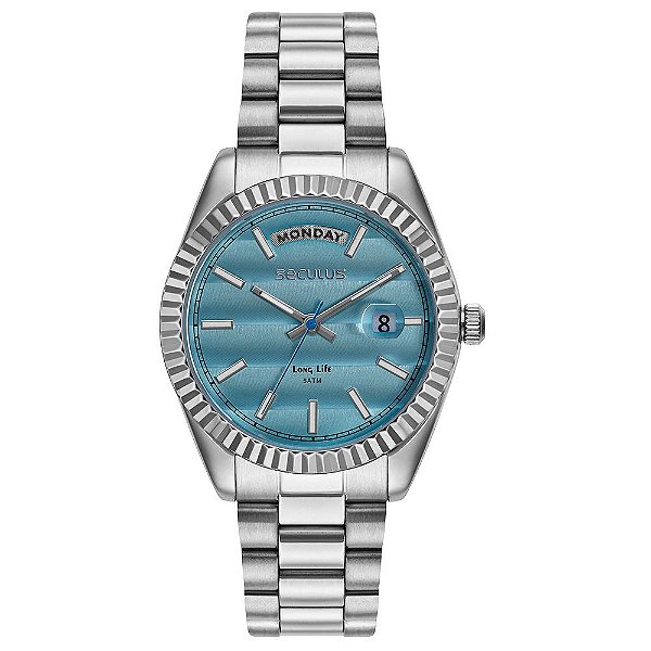 Relógio Seculus Feminino Catraca Facetada 77323L0SVNA2