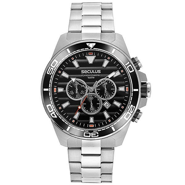 Relógio Seculus Masculino Cronógrafo 44076G0SVNA3