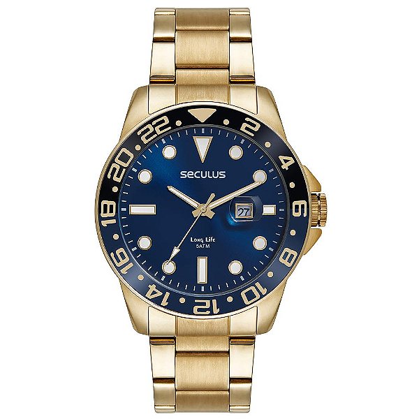 Relógio Seculus Masculino 44210GPSVDA3