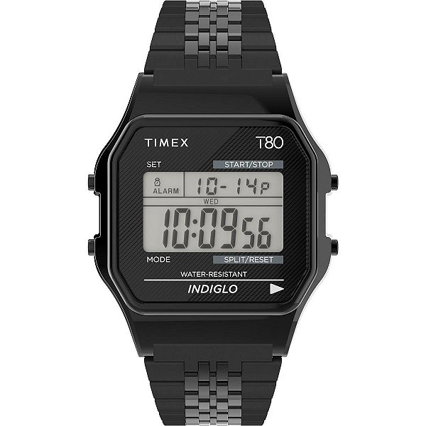 Relógio Timex Digital Vintage T80 Preto TW2R79400