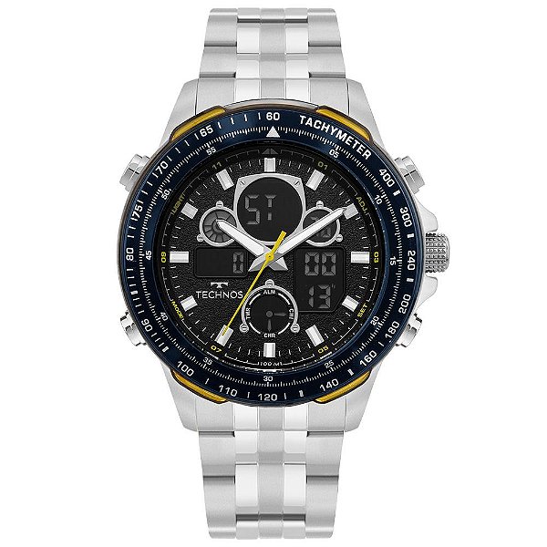Relógio Technos Masculino Ts Digitech Prata - BJ4130AB/1P