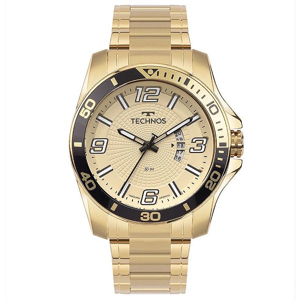 Relógio Technos Masculino Racer Premium Dourado - 2117LFO/1X