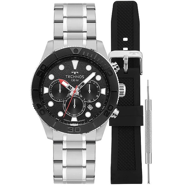 Relógio Technos Masculino Acqua Troca Pulseira JS25BCJ/T1P