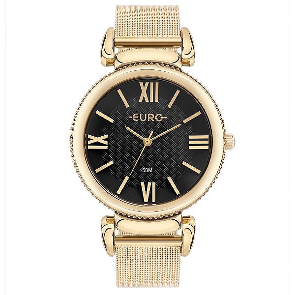 Relógio Euro Feminino Glitz Dourado - EU2035YVP/4P