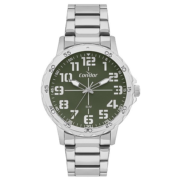 Relógio Condor Masculino Militar Prata - CO2035NRU/4V