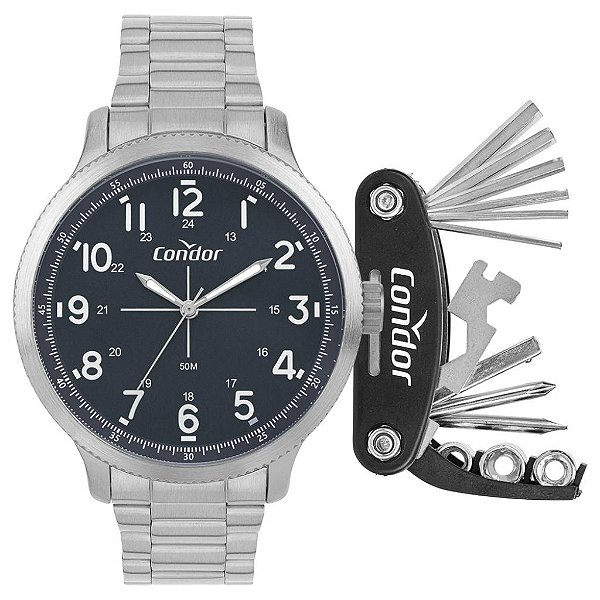 Kit Condor Masculino Militar Prata - CO2035NRV/K4A