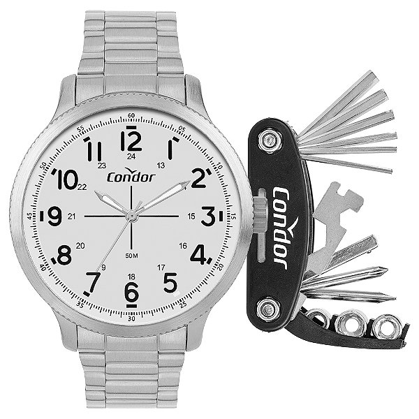 Kit Condor Masculino Militar Prata - CO2035NRV/K4K