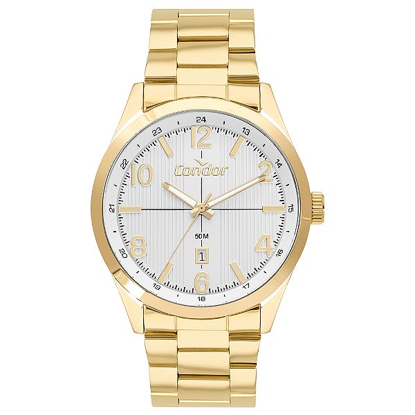 Relógio Condor Masculino Dia A Dia Dourado - CO2115MXQ/4K