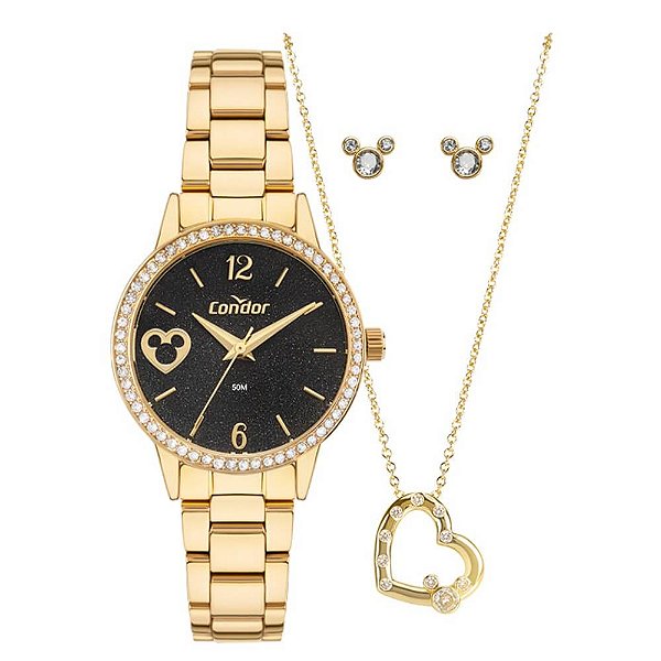 Kit Condor Feminino Disney Mickey Dourado  CO2035NTB/K4P