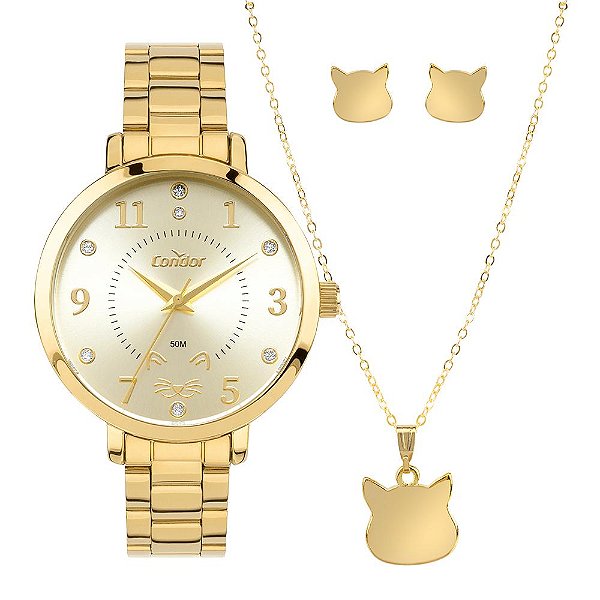 Kit Condor Feminino Mimos E Sutilezas Dourado - CO2035NTL/K4X