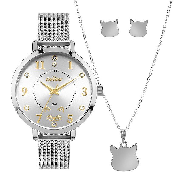 Kit Condor Feminino Mimos E Sutilezas Prata - CO2035NTM/K4K