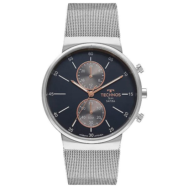 Relógio Technos Masculino Slim Prata - VD36AB/1A