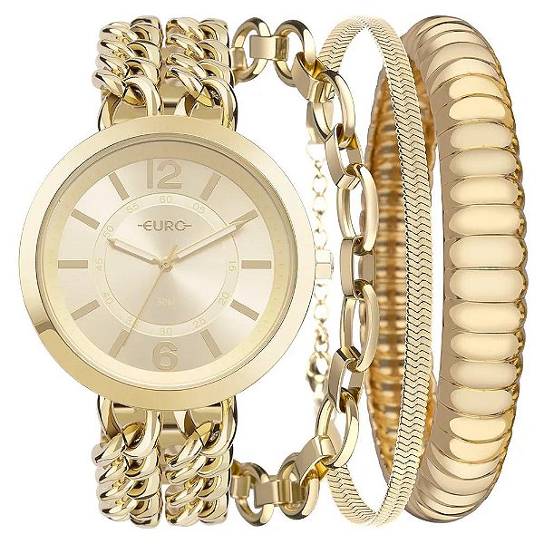 Kit Euro Feminino Soul Dourado - EU2035YTG/K4D