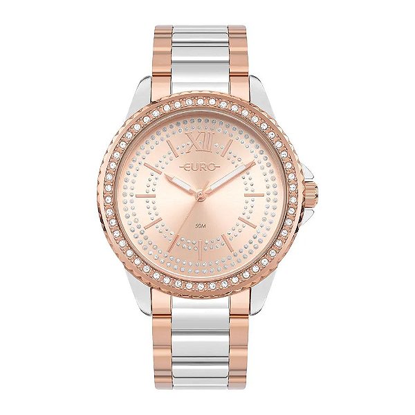 Relógio Euro Feminino Stones Bicolor - EU2035YWP/4J