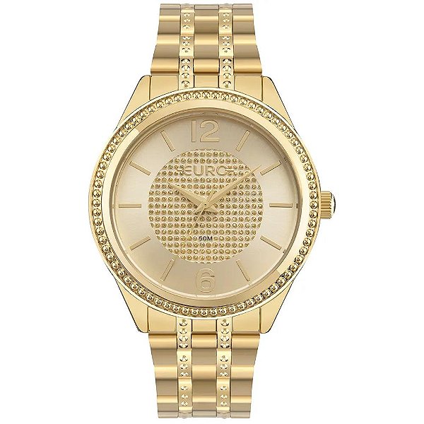 Relógio Euro Feminino Glitz Dourado - EU2035YXA/4D