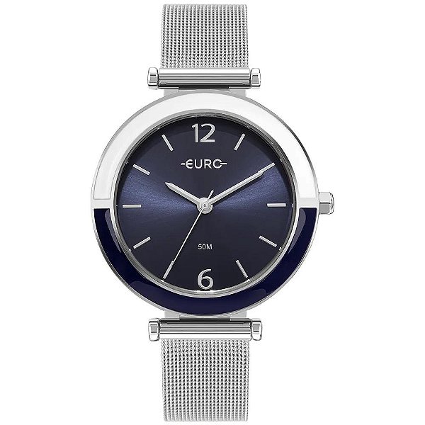 Relógio Euro Feminino Glitz Prata - EU2035YXR/4A