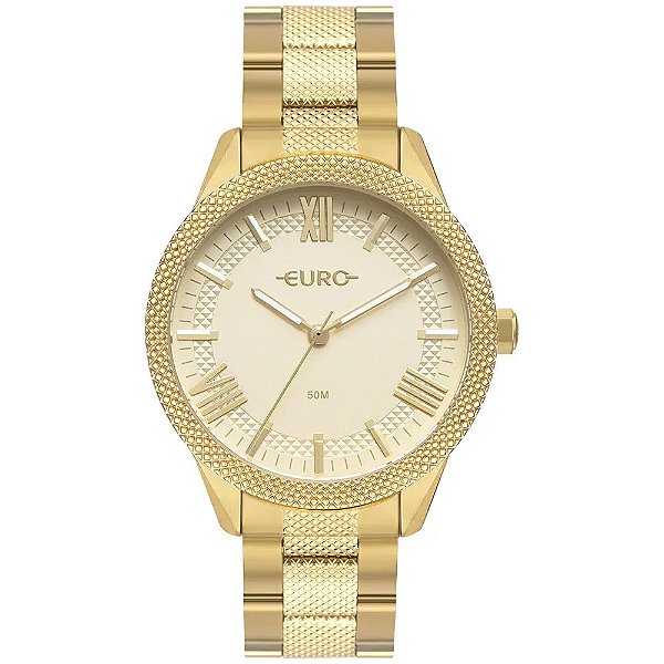 Relógio Euro Feminino Glitz Dourado - EU2036YUZ/4D