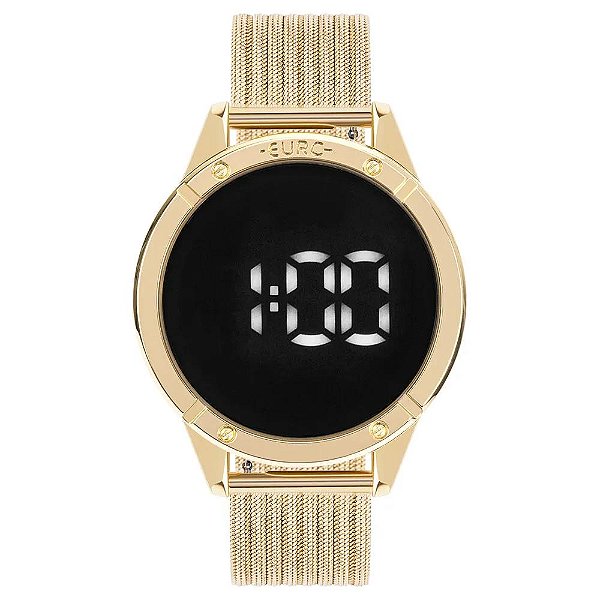 Relógio Euro Feminino Ff Led Dourado - EUBJ3912AA/4F