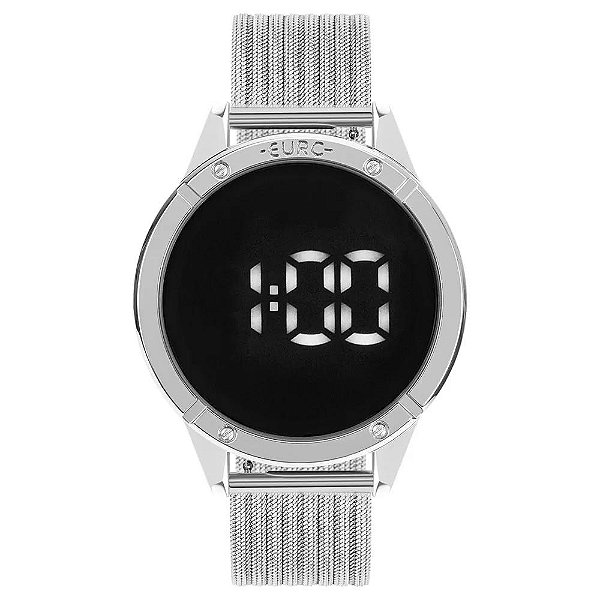 Relógio Euro Feminino Ff Led Prata - EUBJ3912AD/4F