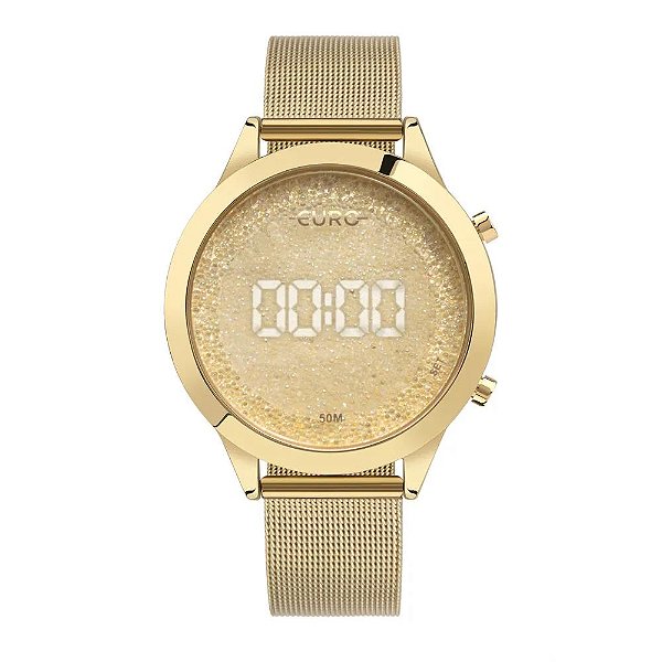 Relógio Euro Feminino Ff Glam Dourado - EUMD03HSAA/4D