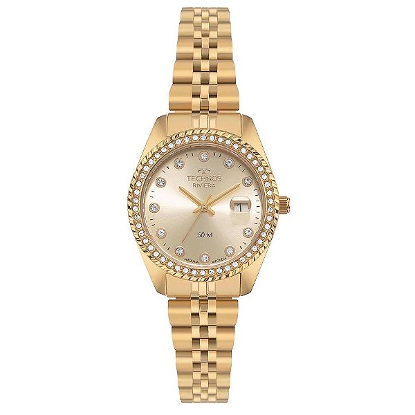 Relógio Technos Feminino Riviera Dourado - 2015CEY/1X
