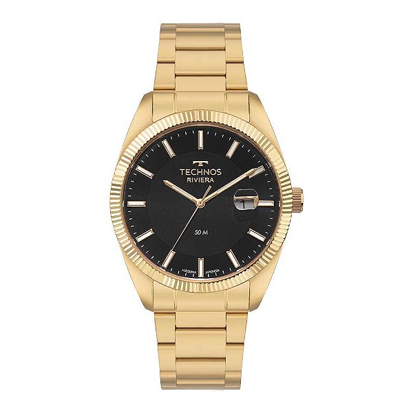 Relógio Technos Masculino Riviera Dourado - 2317AG/1P