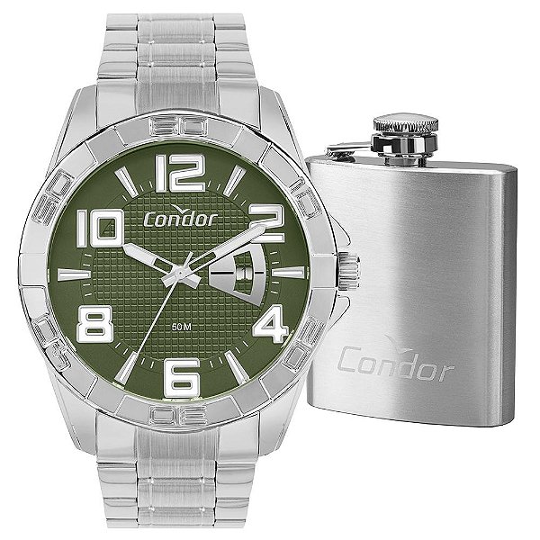 Kit Relógio Condor Masculino Speed Prata - CO2117AW/K4V