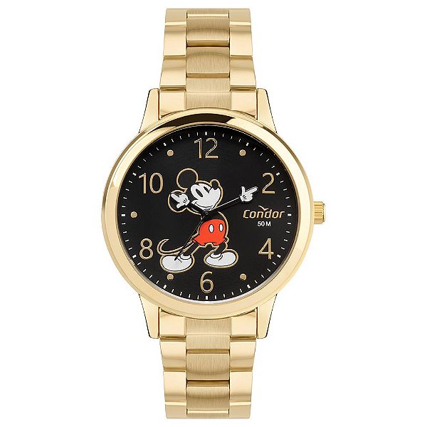 Relógio Condor Feminino Disney Dourado - CO2035NSW/4P