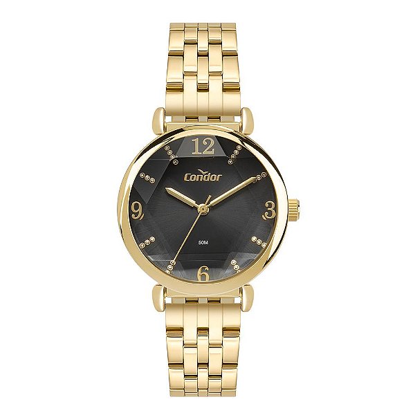 Relógio Condor Feminino Elegante Dourado - CO2035NJQ/4P