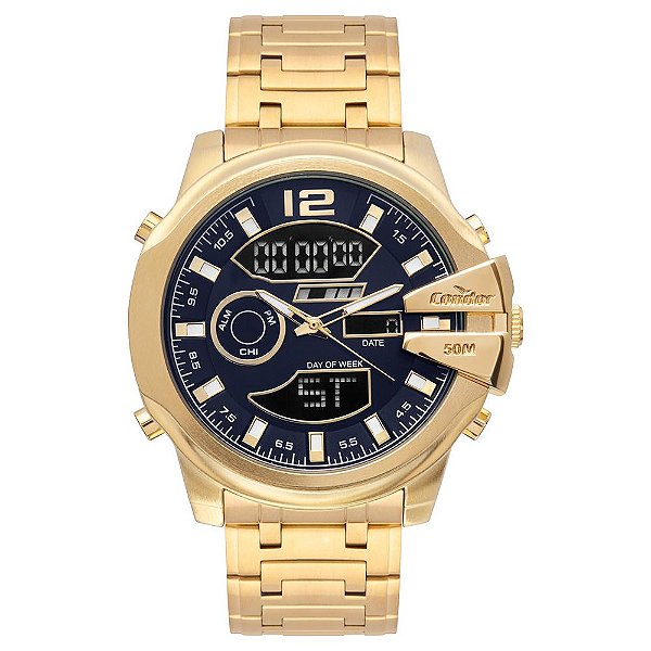 Relógio Condor Masculino Digital Dourado - COFS0609AB/4A