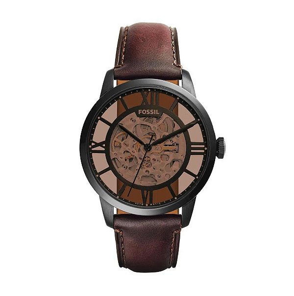Relógio Fossil Masculino Automático Preto - ME3098/0PN