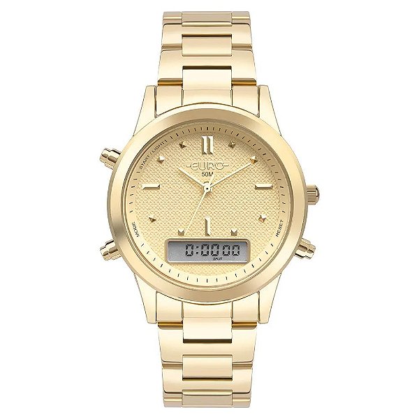 Relógio Euro Feminino Fashion Sporty Dourado EUBJ3718AC/4D