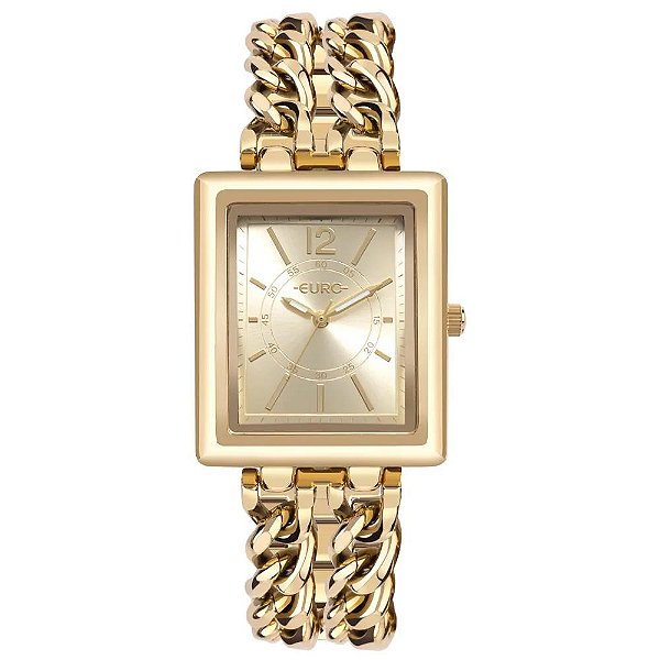 Relógio Euro Feminino Chains Dourado - EU2035YTS/4D