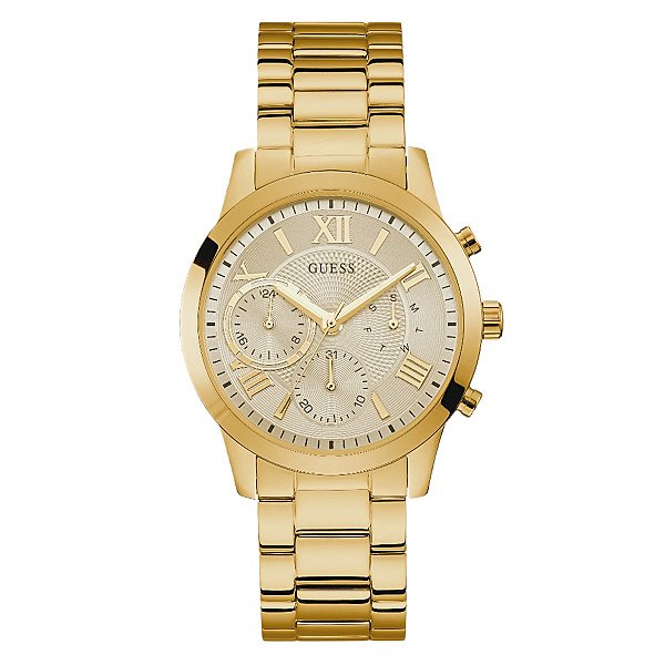 Relógio Guess Feminino Dourado W1070L2