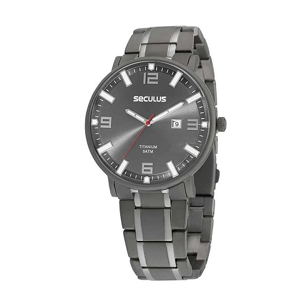 Relógio Seculus Masculino 44114G0SVNT1 Titanium