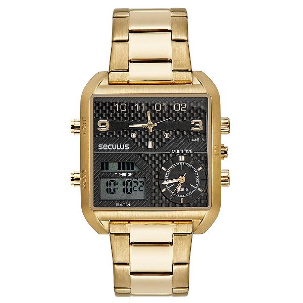 Relógio Seculus Masculino 77161GPSVDA4