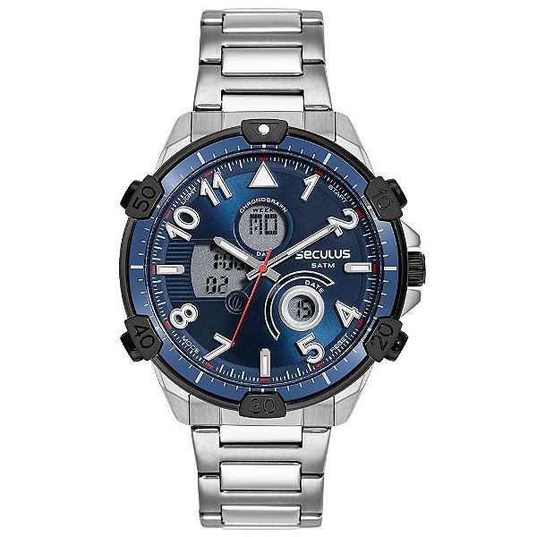 Relógio Seculus Masculino 77270GPSVCA1