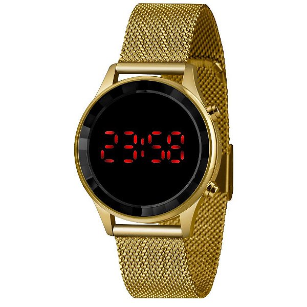 Relógio Feminino Lince Digital Dourado - LDG4647L PXKX
