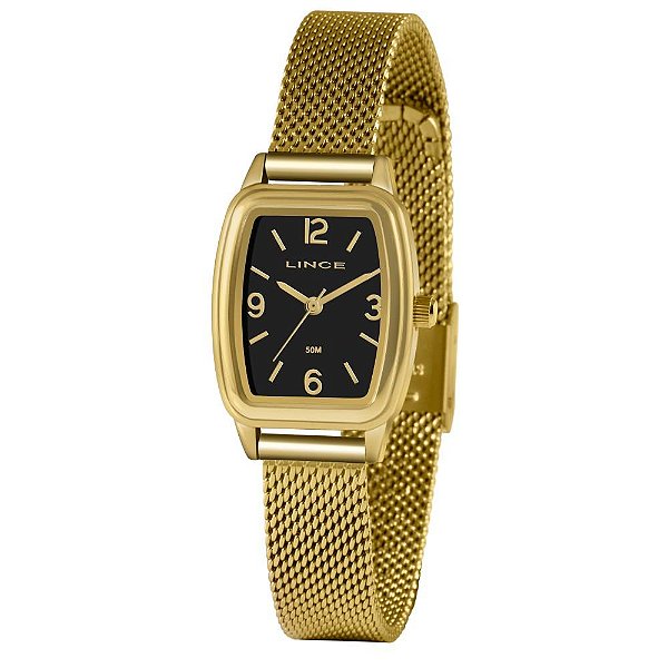 Relógio Feminino Lince Dourado LQG4675L P2KX